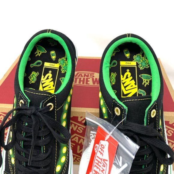 💖MEGA SALE💖VANS Old Skool Pro Shake Junt Black Suede Casual Womens VN0A45JC0V4 - Picture 6 of 11